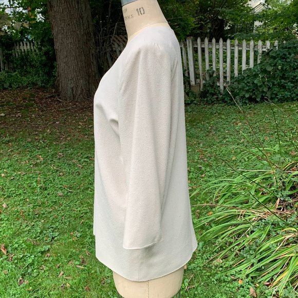 Angela Mark Cream Raw Silk Jacket & Matching Pants - Picture 7 of 16